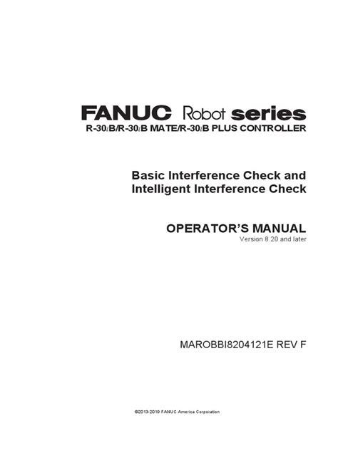 Fanuc 3d Interference Check Manual