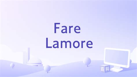 Fare Lamore