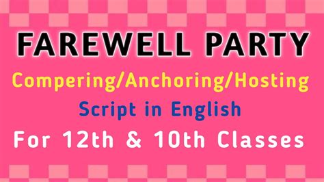 Farewell Hosting Script