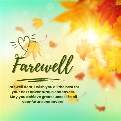 farewell message