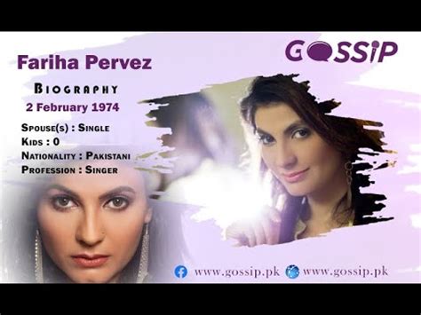 fariha pervez biography samples
