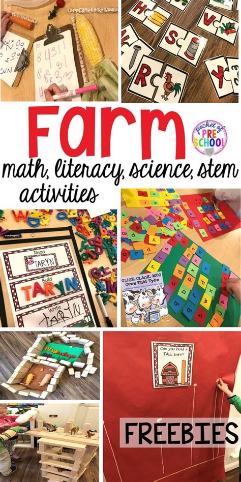 Farm Activities And Centers Freebies Too Pocket Of Farm Kindergarten - Farm Kindergarten