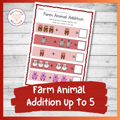 Farm Animal Addition Up To 5 Worksheet Preschool Farm Animal Worksheet For Kindergarten - Farm Animal Worksheet For Kindergarten
