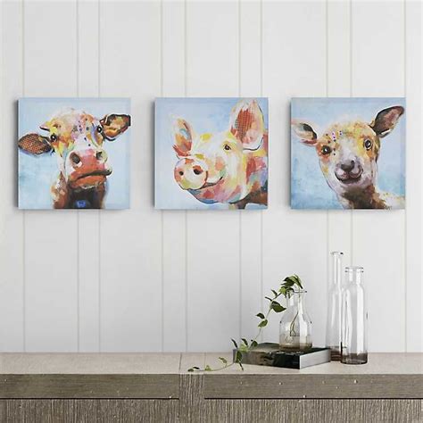 Farm Animals Canvas Wall Art Picture Print Panther Farm Animals Pictures To Print - Farm Animals Pictures To Print
