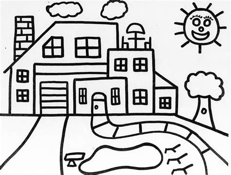 Farm Homes Coloring Pages For Kids Amp Coloring Farm House Coloring Pages - Farm House Coloring Pages