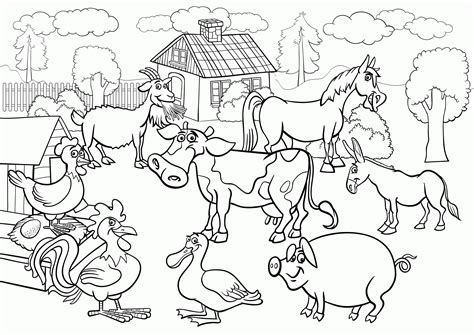 Farm Life Coloring Pages Down On The Farm Farm House Coloring Pages - Farm House Coloring Pages