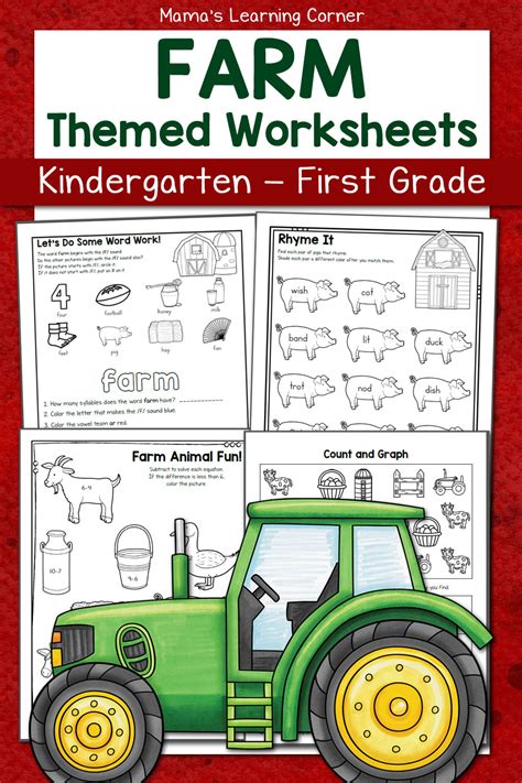 Farm Unit With Worksheets Amp Activities For Kindergarten Farm Unit Kindergarten - Farm Unit Kindergarten