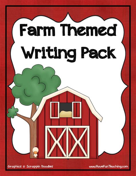 Farm Writing Activity Have Fun Teaching Farm Writing Paper - Farm Writing Paper