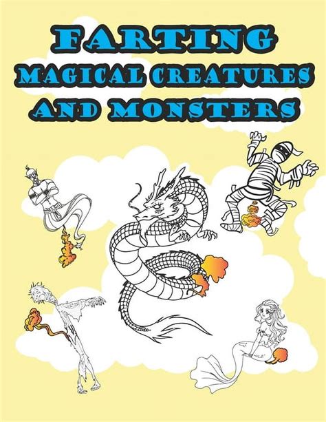farting magical creatures coloring book