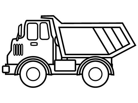 Fascinating Truck Coloring Pages For Kids 101 Activity Simple Dump Truck Coloring Pages - Simple Dump Truck Coloring Pages