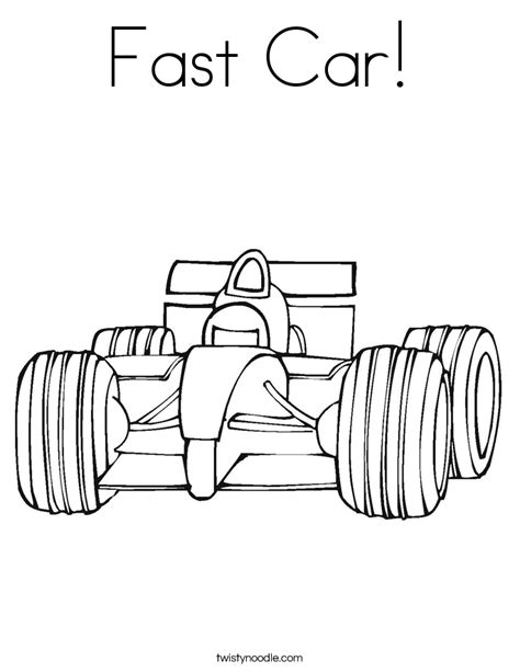 Fast Car Coloring Page Twisty Noodle Fast Car Coloring Pages - Fast Car Coloring Pages