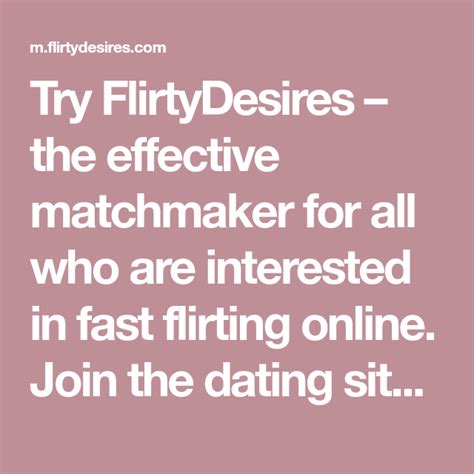 fast flirting online