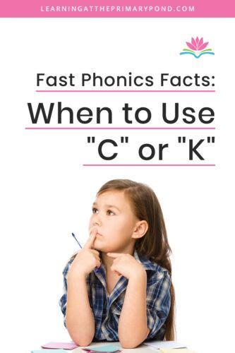 Fast Phonics Facts When To Use C Or Phonic Sound Of C And K - Phonic Sound Of C And K