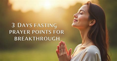 Fasting And Prayer For Breakthrough