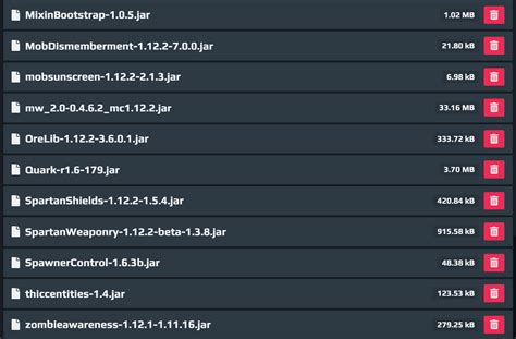fatally missing registry entries error Mods/Modpacks Aternos Community