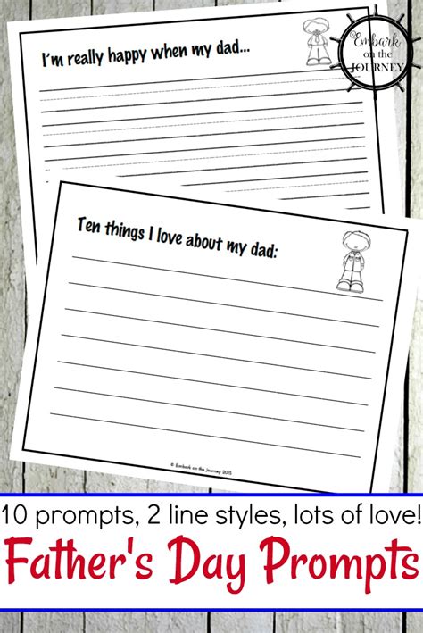 Father 039 S Day Writing Prompt Printable Autistic Father S Day Writing - Father's Day Writing