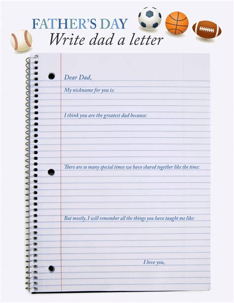 Father X27 S Day Letter Free Printable Teaching Fathers Day Letter - Fathers Day Letter