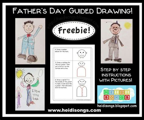 Fatheru0027s Day Directed Drawing For Kids Free Printable Fathers Day Drawing Ideas - Fathers Day Drawing Ideas