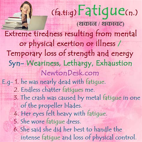 Fatigue Dictionary Meaning