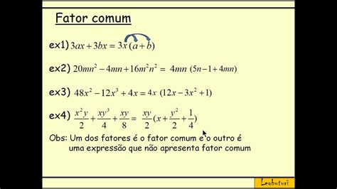 Fator Comum Em Evidência
