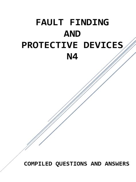 Fault Finding N4 2014 Question Paper