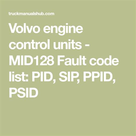 Download Fault Codes For Volvo Ved12 Engine File Type Pdf 