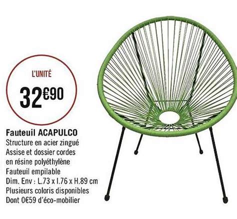 fauteuil acapulco geant casino