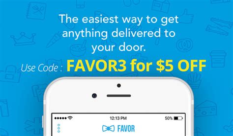 Favor Delivery Promo Code