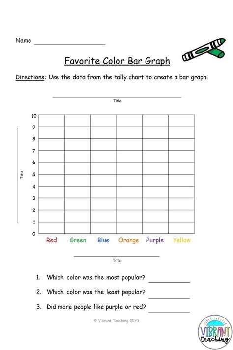 Favorite Color Tally And Bar Chart Worksheets Teacher Tally Charts And Bar Graphs Worksheets - Tally Charts And Bar Graphs Worksheets