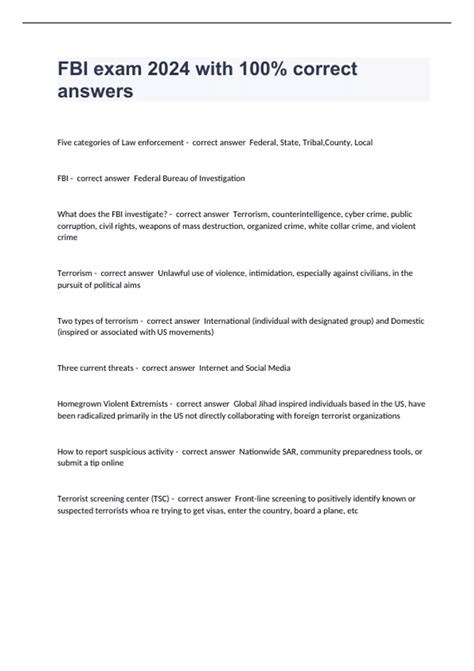 Read Fbi Exam Study Guide 
