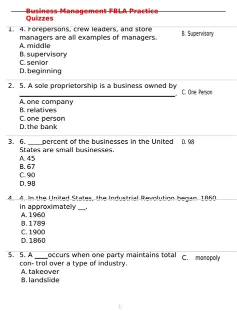 fbla business management decision making case study