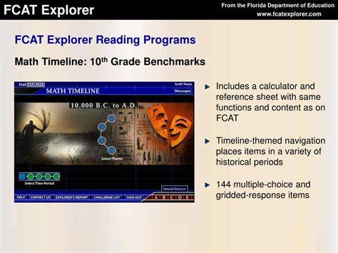 fcat explorer answers 10th grade timeline 2014