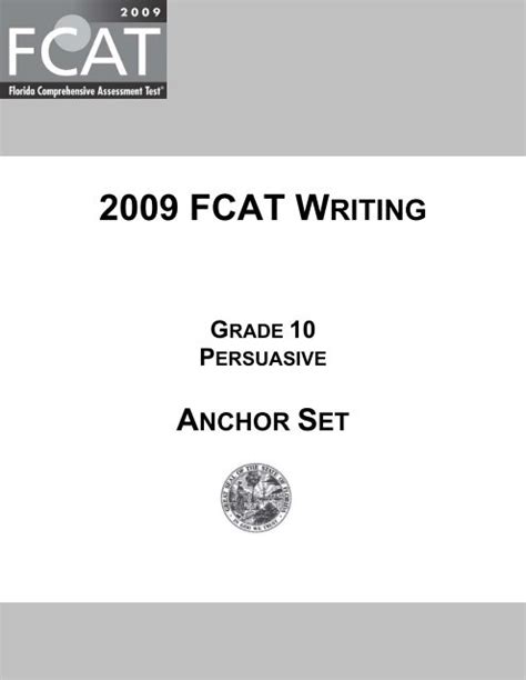 Read Fcat Writes Anchor Papers 