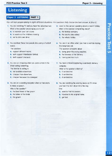 Fce Practice Test Paper 3 Use Of English