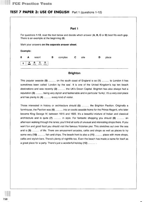Download Fce Practice Test Paper 3 Use Of English 