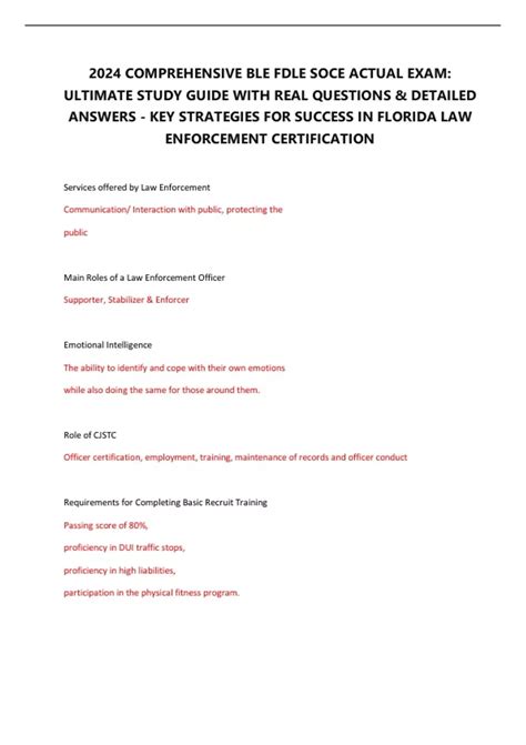 Download Fdle State Exam Study Guide 
