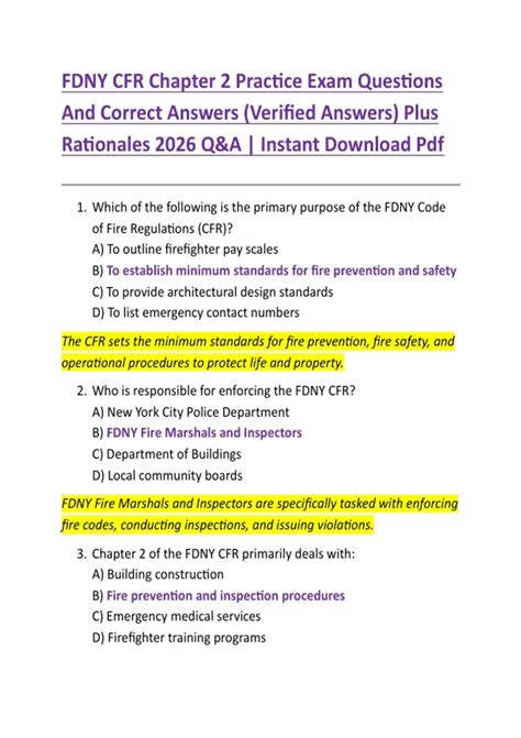 fdny cfr state exam 2013