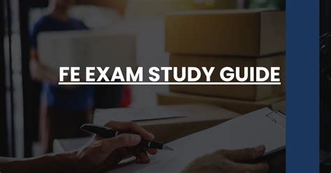Read Fe Exam Study Guide 