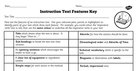 Features Of An Instruction Text Checklist Lks2 Twinkl Features Of An Information Text Ks2 - Features Of An Information Text Ks2