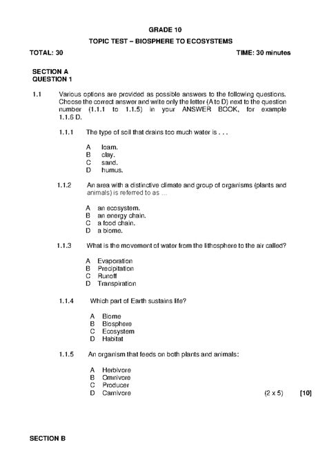 Feb March Controlled Test Papers 2014 Grade 12