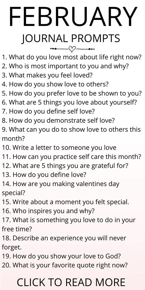 Download February Journal Prompts 