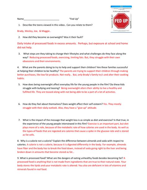 Fed Up Worksheet Answer Key X2d Answers Fanatic Adopt An Element Worksheet Answers - Adopt An Element Worksheet Answers