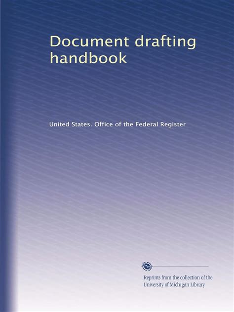Download Federal Register Document Drafting Handbook 