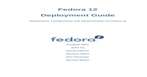 Read Fedora 12 Deployment Guide 