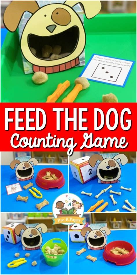 Feed The Dog Counting Activity Pre K Pages Pet Math Activities For Preschoolers - Pet Math Activities For Preschoolers