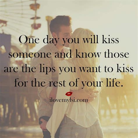feeling kissing someone you love quote