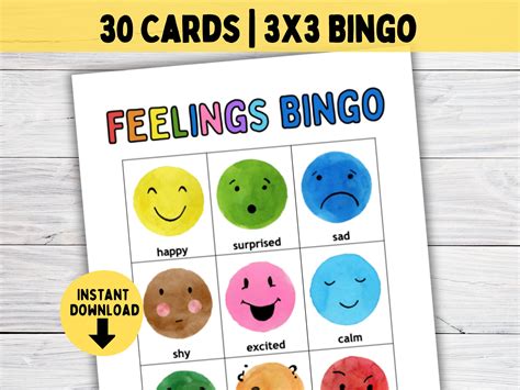 Feelings Bingo