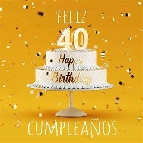 feliz 40 cumpleanos libro de visitas 40 anos feli