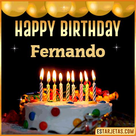 ¡Feliz Cumpleaños Fernando! ¡Celebra con estos GIFs animados!