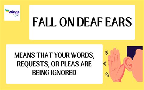Fell On Deaf Ears